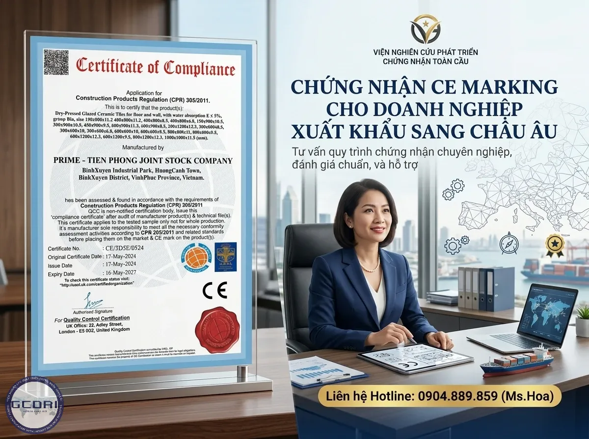 Chứng Nhận CE Marking - Ms Hoa