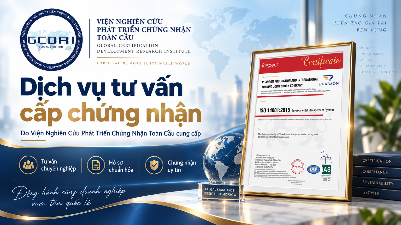 Hình ảnh qc chứng nhận ISO 14001