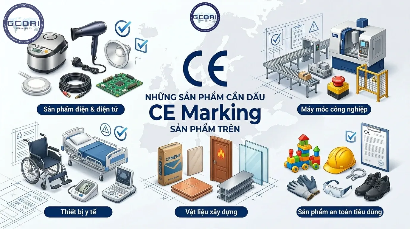 Những sản phẩm cần CE Marking