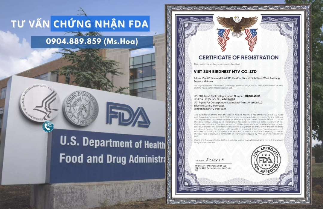 Cấp Chứng Nhận FDA | Dịch Vụ Đăng Ký FDA Sản Phẩm