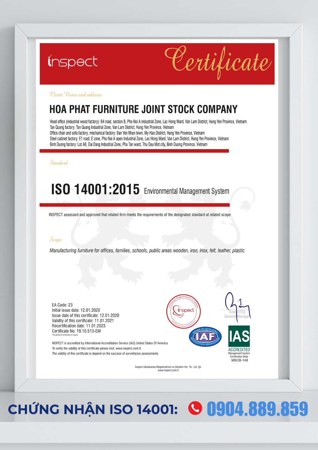 Cấp Chứng Nhận ISO 14001 | Hệ thống quản lý môi trường (EMS)