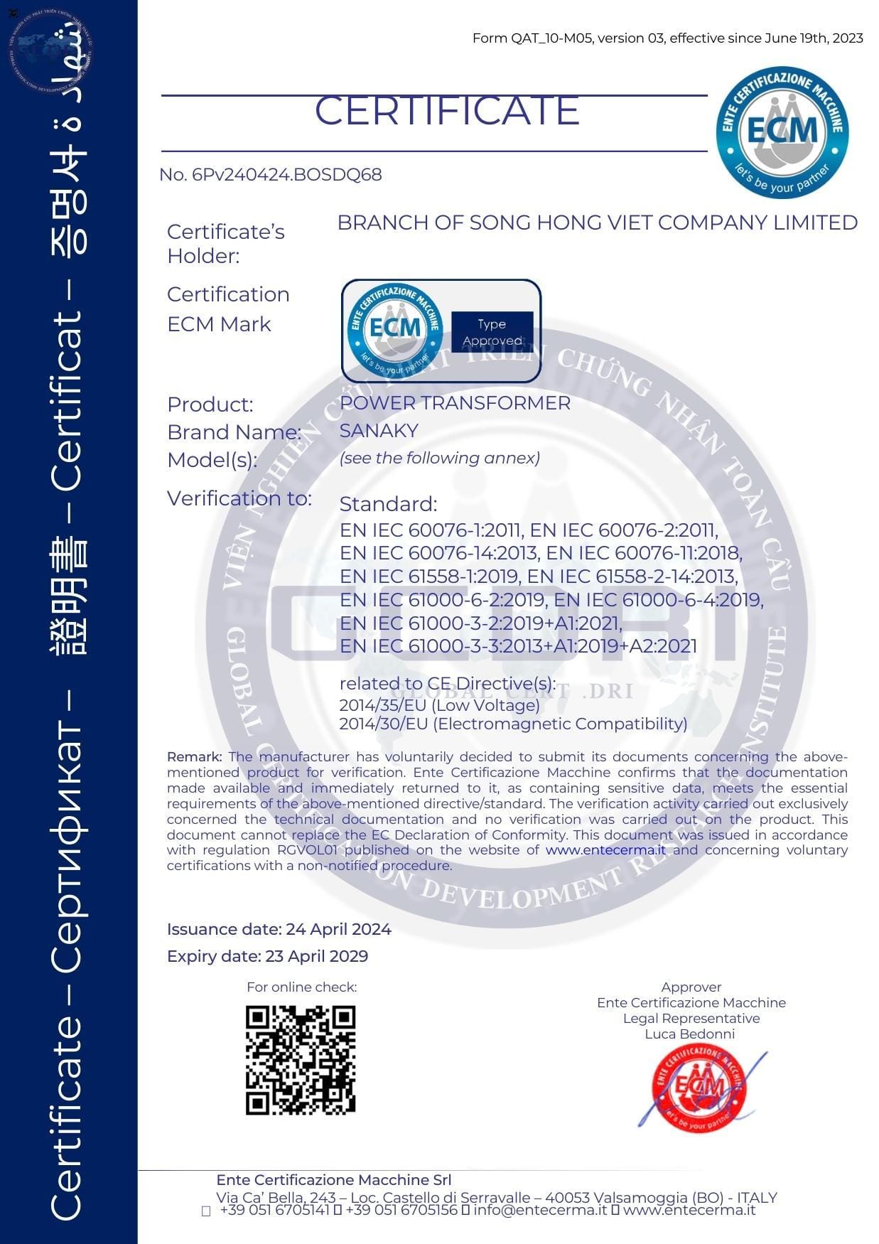 Cấp Chứng Nhận CE Marking | Dịch Vụ Đánh Dấu CE Sản Phẩm