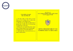 Cấp chứng chỉ chỉ huy trưởng phòng cháy chữa cháy - chứng chỉ chỉ huy trưởng phòng cháy chữa cháy