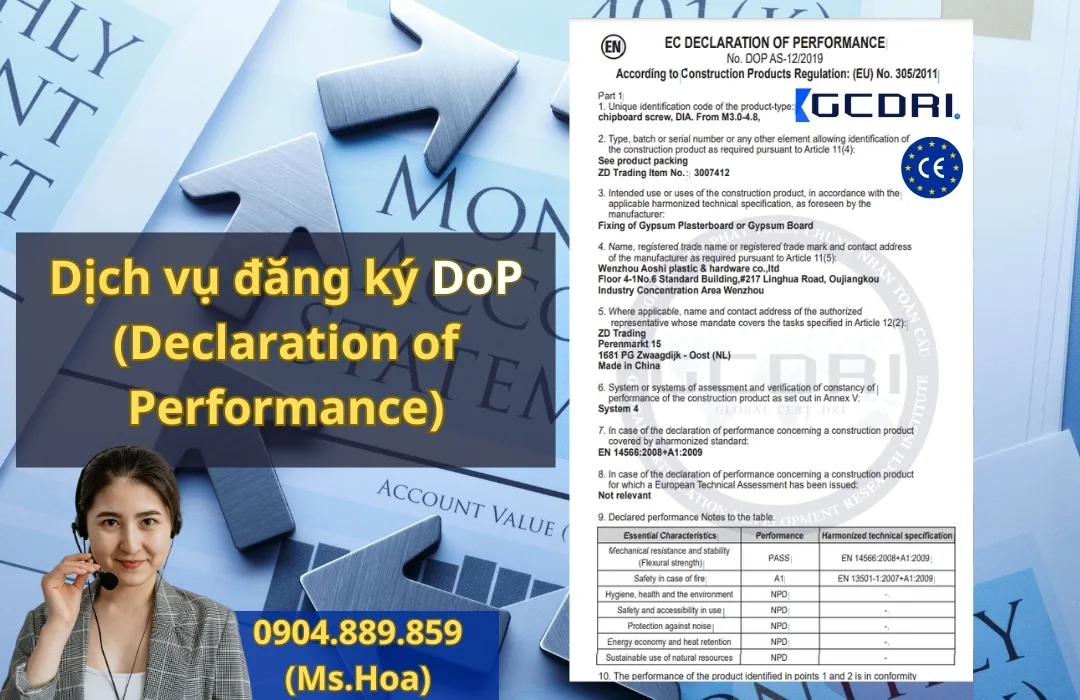 Dịch Vụ Làm DoP - Tuyên bố về hiệu suất cho sản phẩm - Dịch Vụ Làm DoP