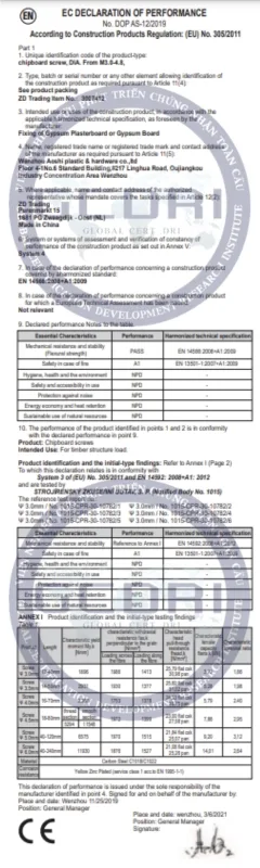Dịch Vụ Làm DoP - Tuyên bố về hiệu suất cho sản phẩm - Dịch Vụ Làm DoP