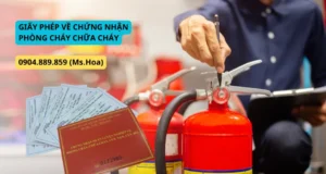 GIẤY PHÉP CHỨNG NHẬN PHÒNG CHÁY CHỮA CHÁY