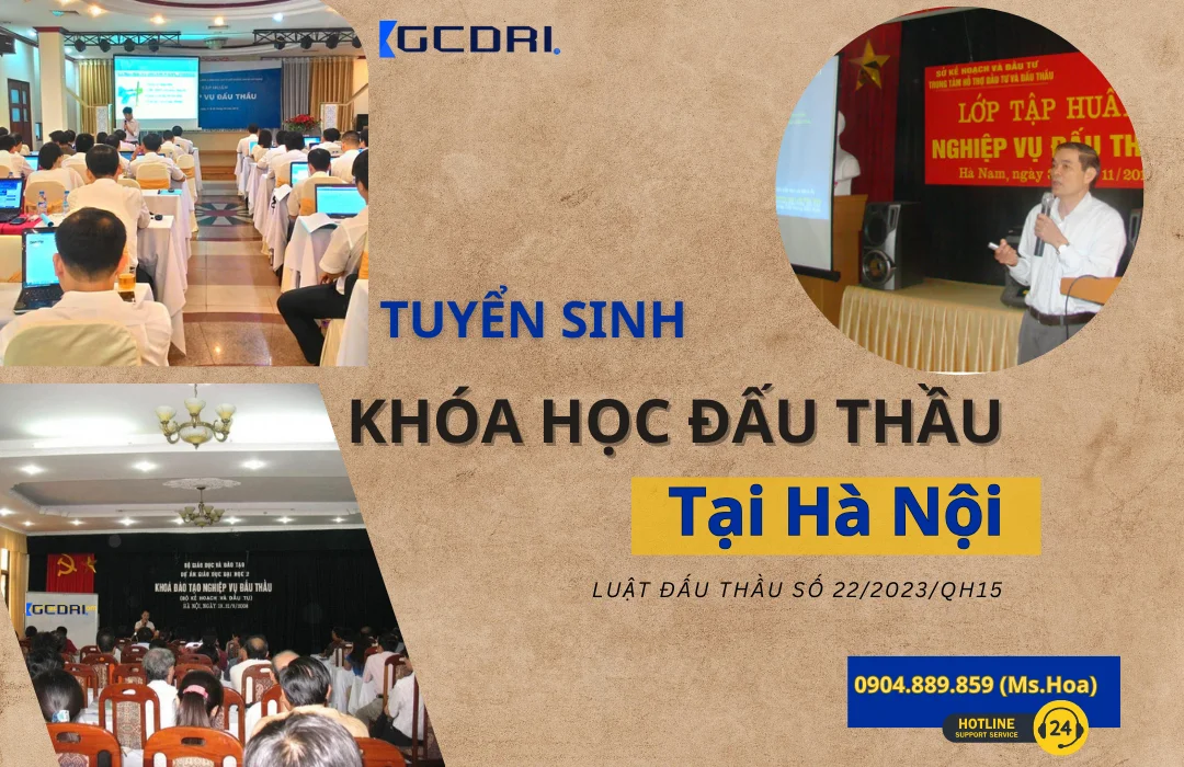 Lớp học đấu thầu tại Hà Nội | Tuyển sinh và cấp chứng chỉ