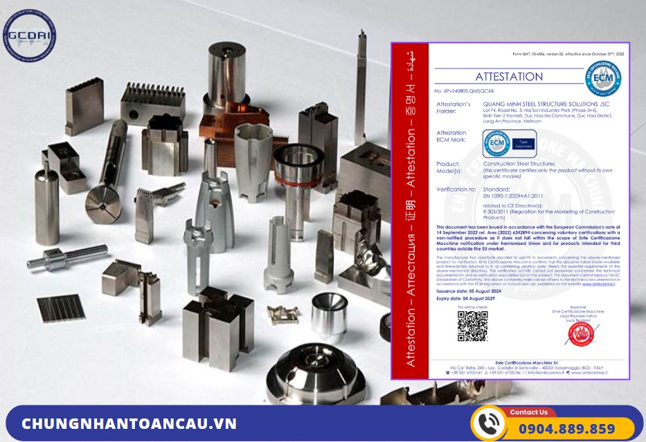 Chứng Nhận CE Marking Thiết Bị Máy Móc Công Nghiệp