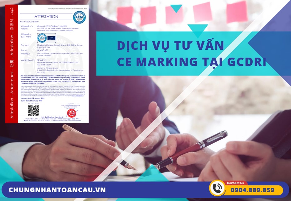 Dịch Vụ Tư Vấn CE Marking cho Doanh nghiệp xuất khẩu Châu Âu