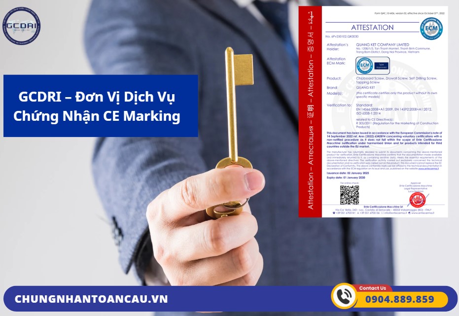 GCDRI – Đơn Vị Dịch Vụ Chứng Nhận CE Marking