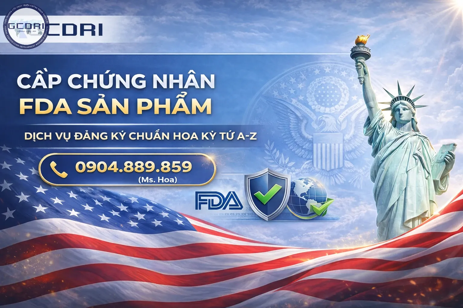 Cấp chứng nhận FDA sản phẩm