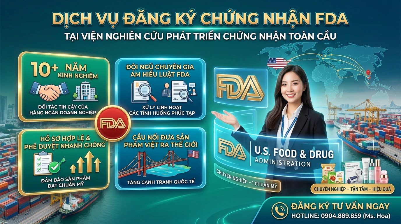 Dịch vụ đăng ký chứng nhận FDA 0904889859