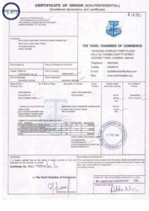 Mẫu giấy chứng nhận xuất xứ CO