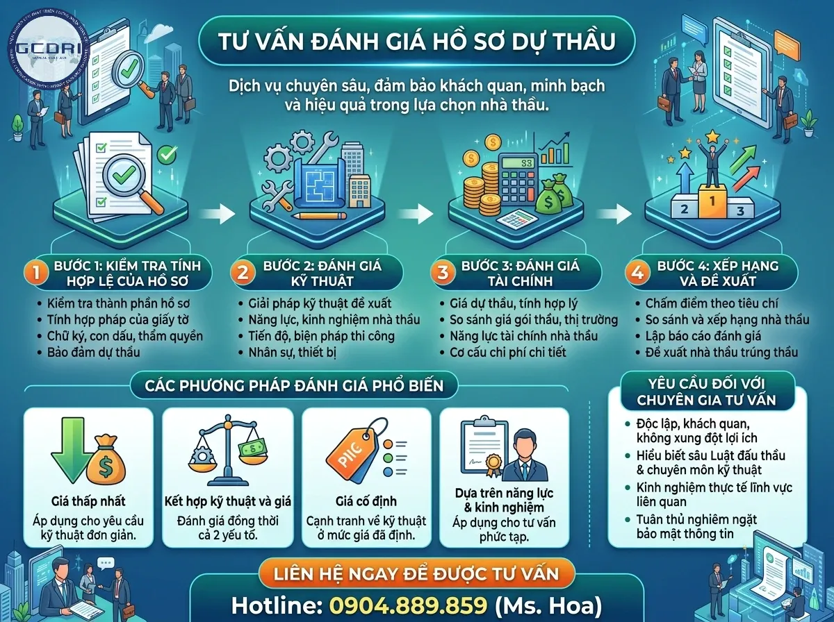 Các bước tư vấn đánh giá hồ sơ dự thầu Các bước tư vấn đánh giá hồ sơ dự thầu