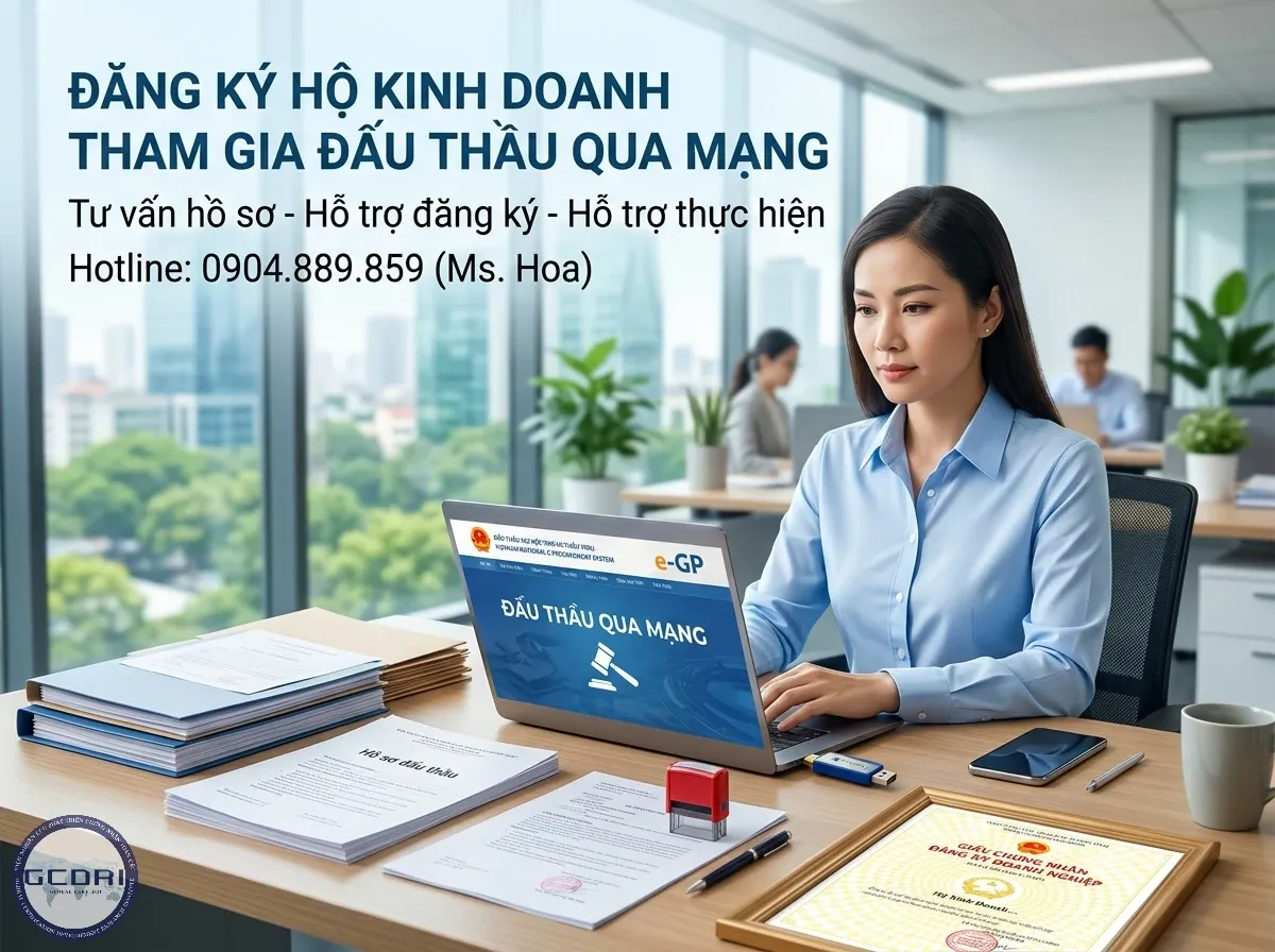 Đăng ký hộ kinh doanh đấu thầu qua mạng