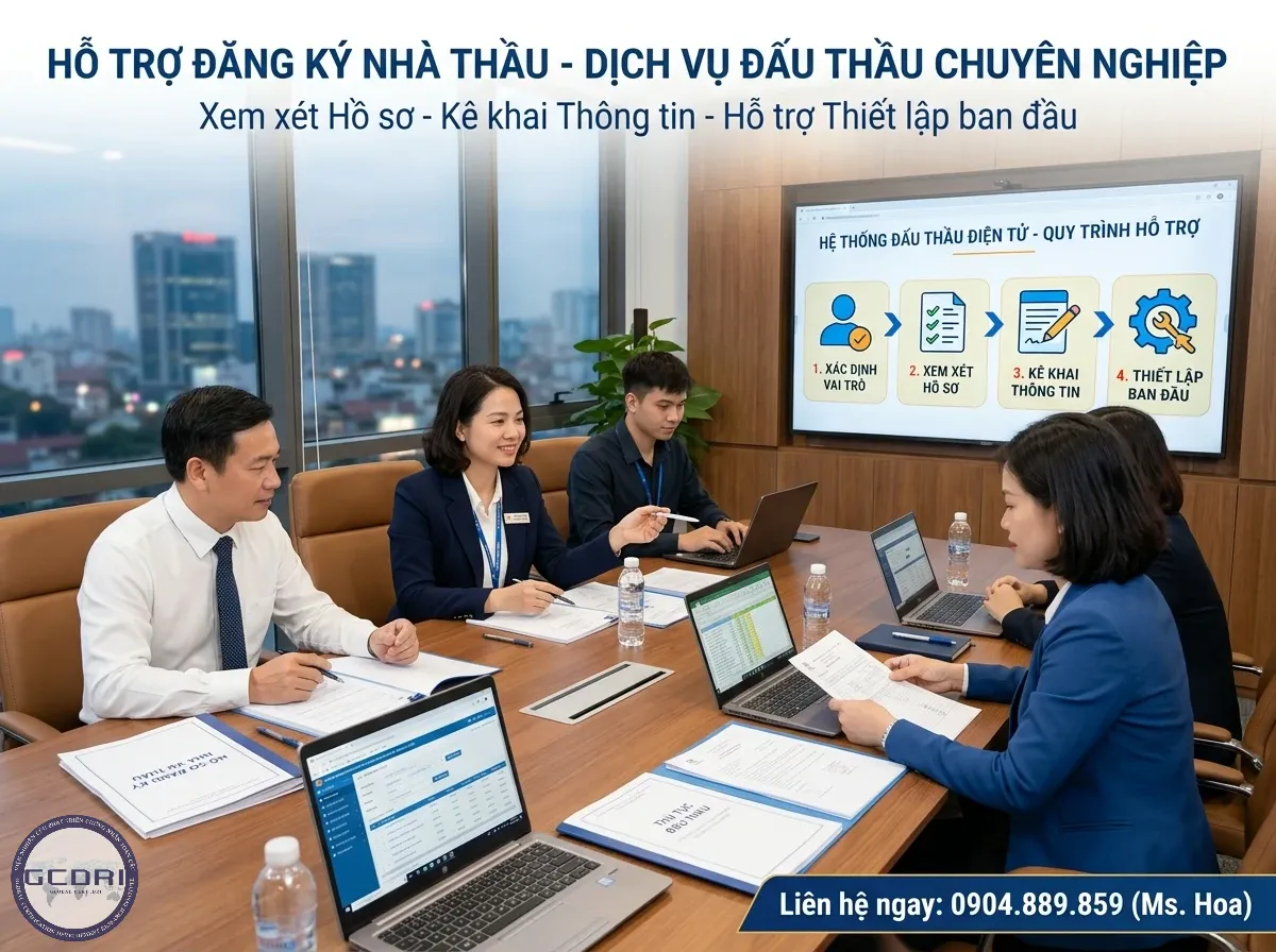 Dịch vụ hỗ trợ đăng ký nhà thầu và mời thầu chuyên nghiệp Dịch vụ hỗ trợ đăng ký nhà thầu và mời thầu chuyên nghiệp