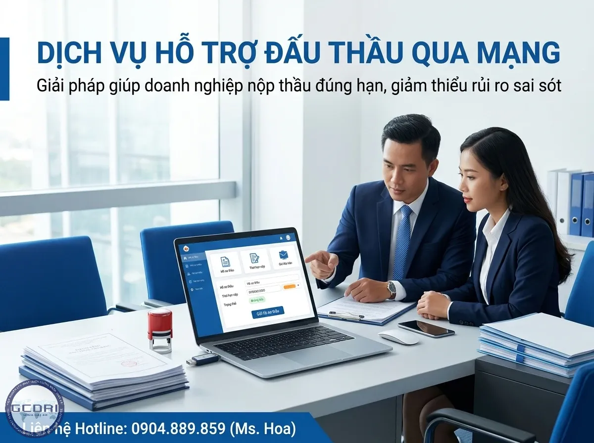 Dịch vụ hỗ trợ đấu thầu qua mạng Dịch vụ hỗ trợ đấu thầu qua mạng
