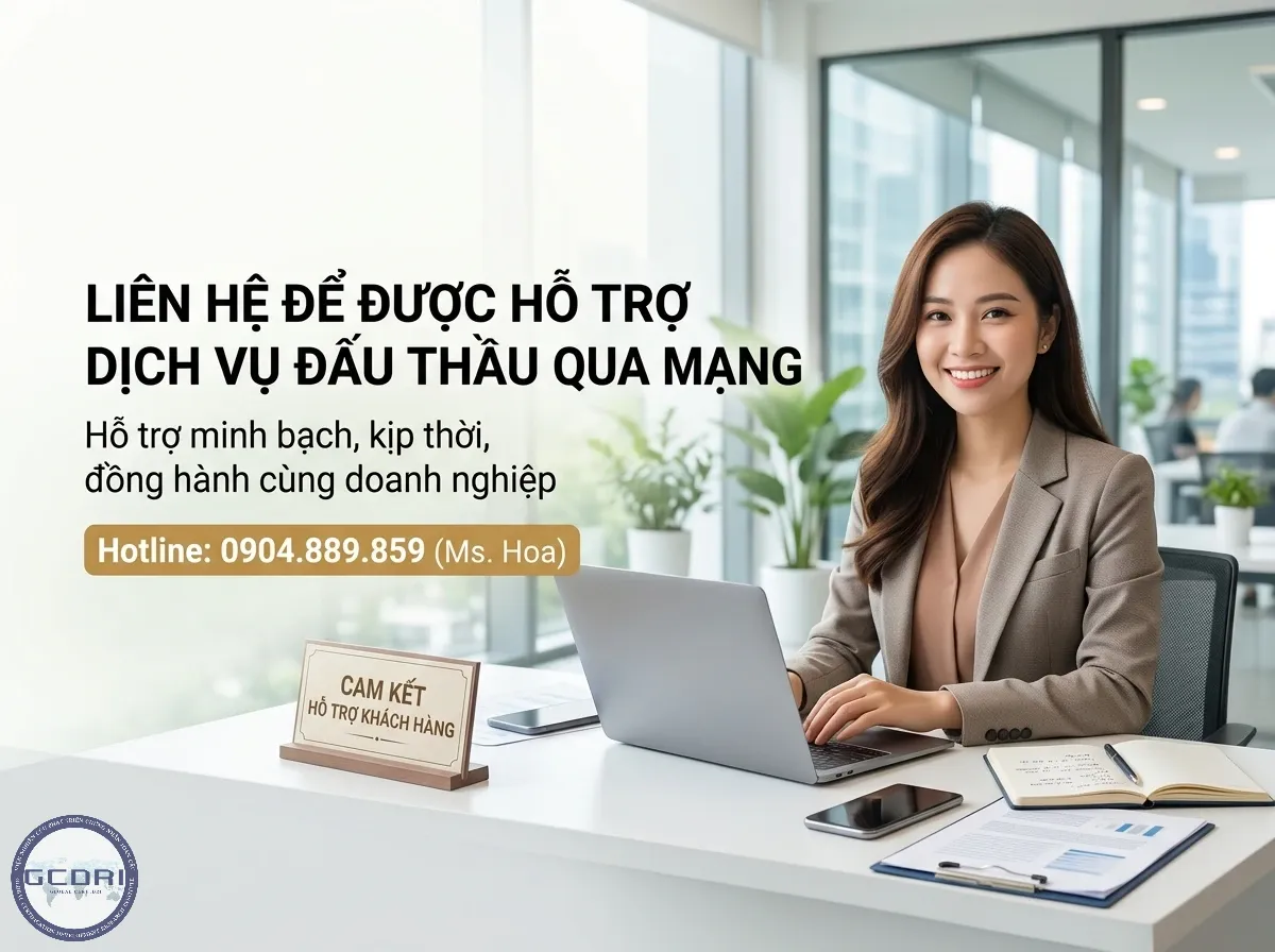 Liên hệ dịch vụ hỗ trợ nộp hồ sơ dự thầu đấu thầu qua mạng